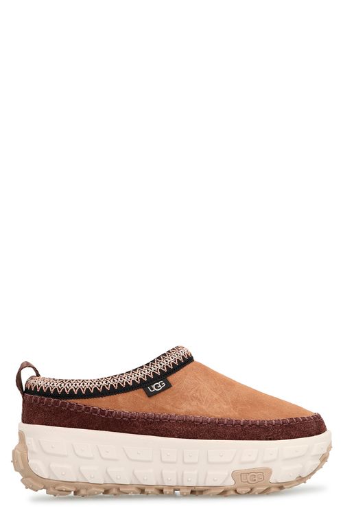 Venture Daze Shearling-Lined Suede Mini Sabot