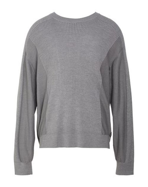Man Sweater Grey Size XS Acrylic, Cotton, Virgin Wool