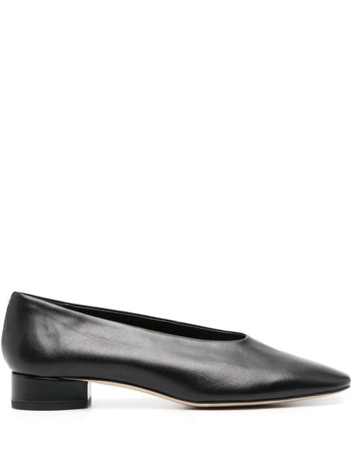 Delia 25mm leather pumps - Black