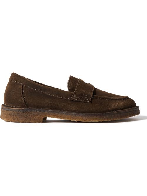 Canal Suede Penny Loafers