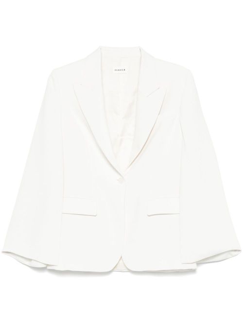 Single-Breasted Blazer — White