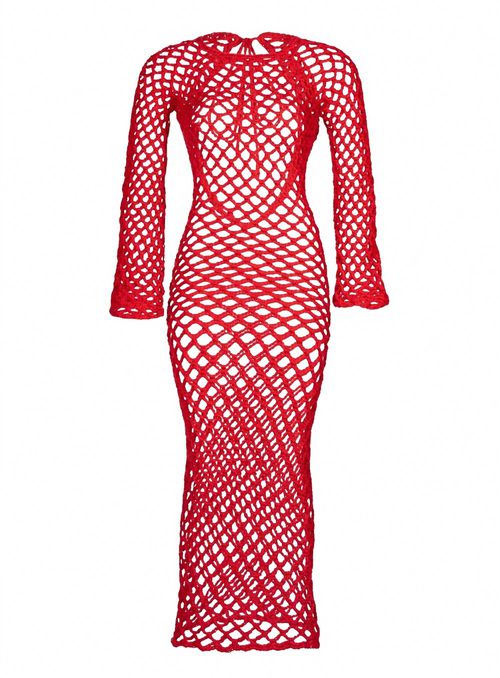 Women's High Priestess Dress In Red