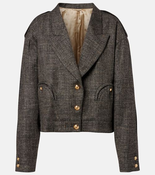 Blazé Milano Gloriana Charlotte wool and linen-blend tweed jacket