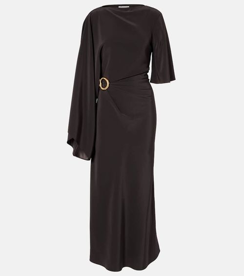 Joya satin twill midi dress