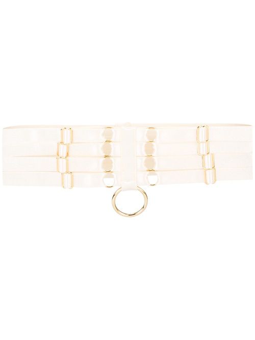 Bondage webbed garters - Neutrals