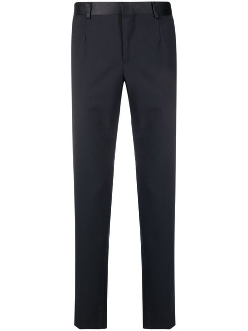 Iconic slim-fit tailored trousers - Blue