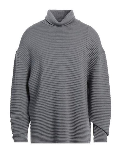 Man Turtleneck Grey Size XXL Merino Wool