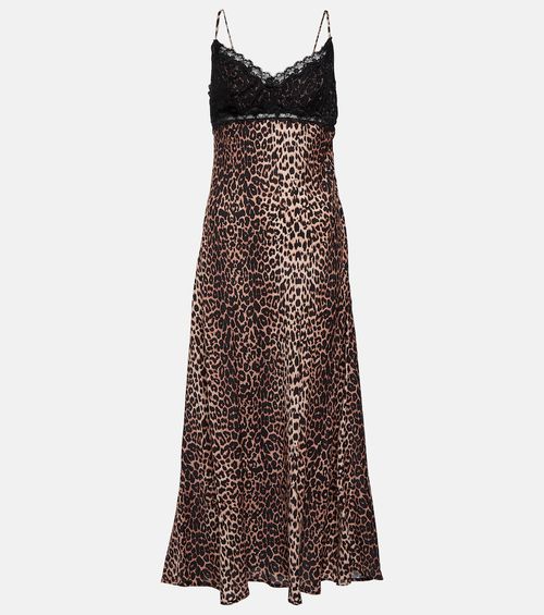 Rixo Attiya printed slip dress