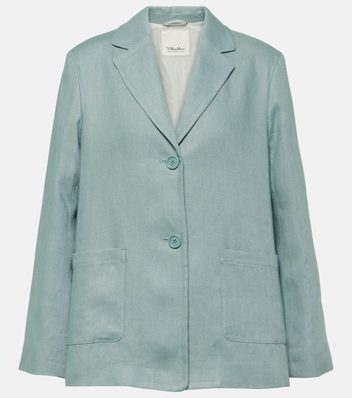 Socrates single-breasted linen blazer