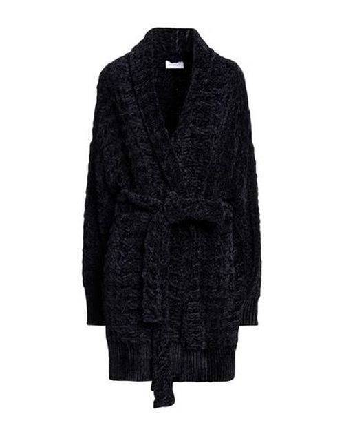 Woman Coat Midnight blue Size M Viscose, Polyamide, Lambskin