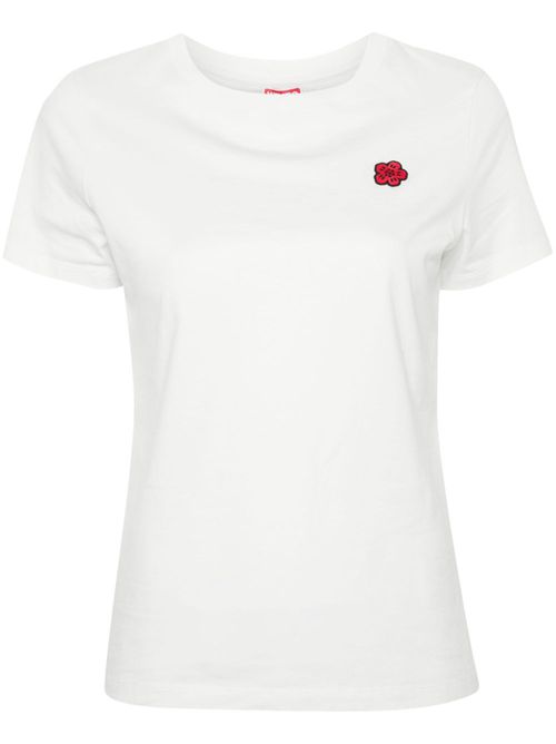 Boke-flower cotton T-shirt - White