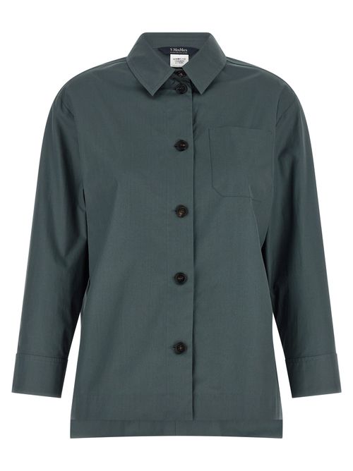 Cotton Poplin Shirt — Gray