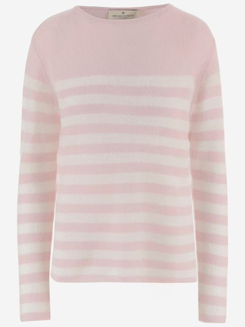 Cashmere Sweater With Striped Pattern