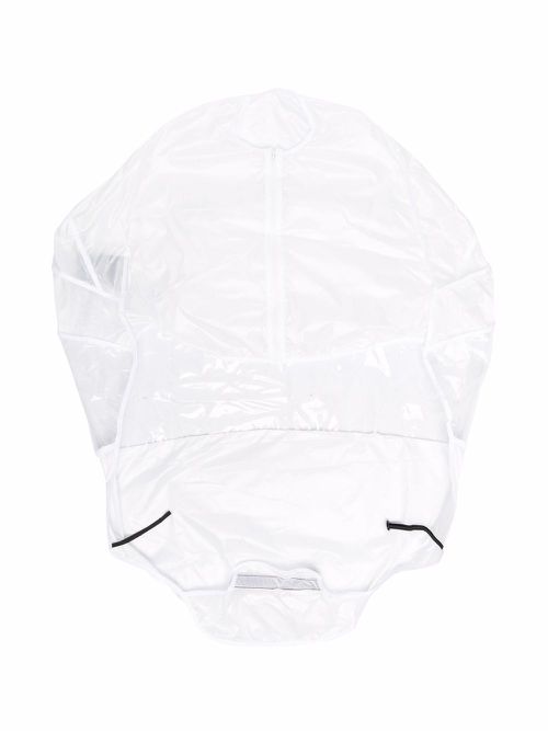 Transparent stroller shield - White