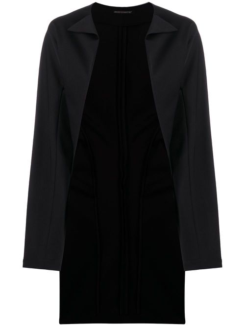 1990s cut-out tail jacket - Black