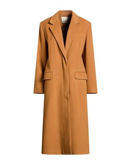 Woman Coat Camel Size 8 Virgin Wool, Polyamide, Cashmere