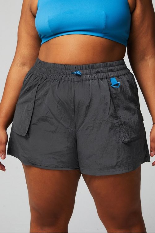 Fabletics Women's Heights Shimmer Cargo Short Gray