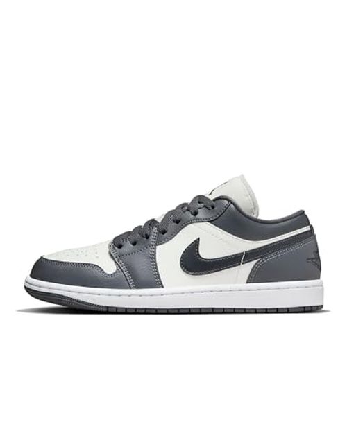 Nike Women's Jordan 1 Low Sail/Off Noir-Dark Grey-White (DC0774-102) - Size 9.5w