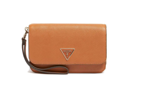 Guess, Laurel Fabric Tote Bag Phone Organizer Light Cognac SWZG85 Women's 12 x 19.5 x