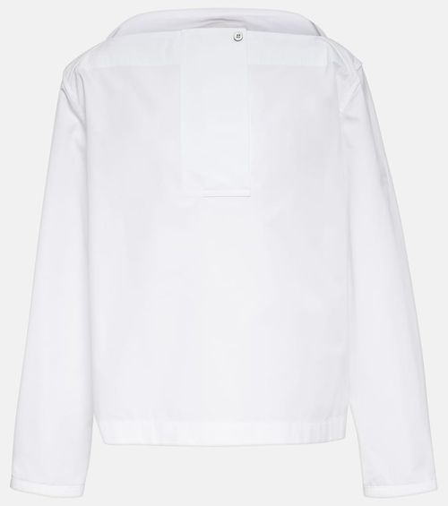 Jil Sander Cotton poplin pleated top