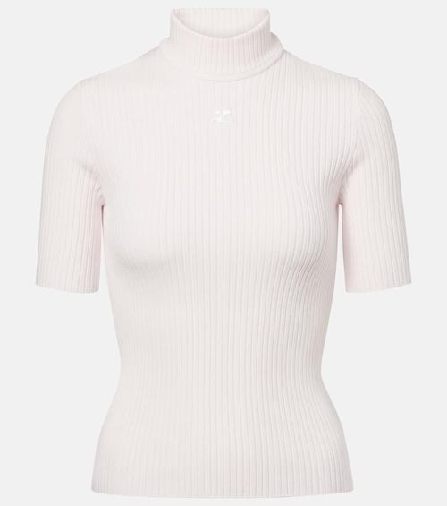 Courrèges Reedition ribbed-knit top