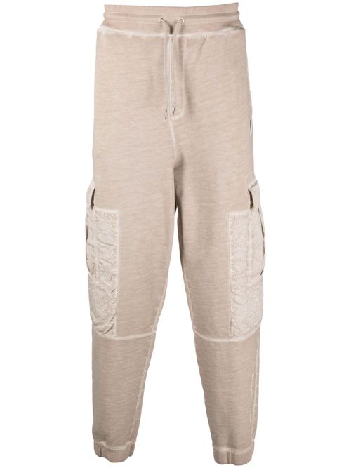 Cotton cargo track pants - Neutrals