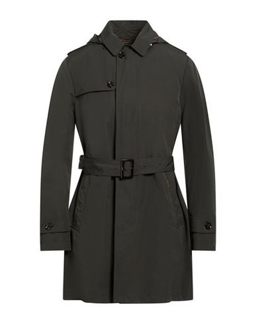 Man Overcoat & Trench Coat Dark green Size 42 Polyester