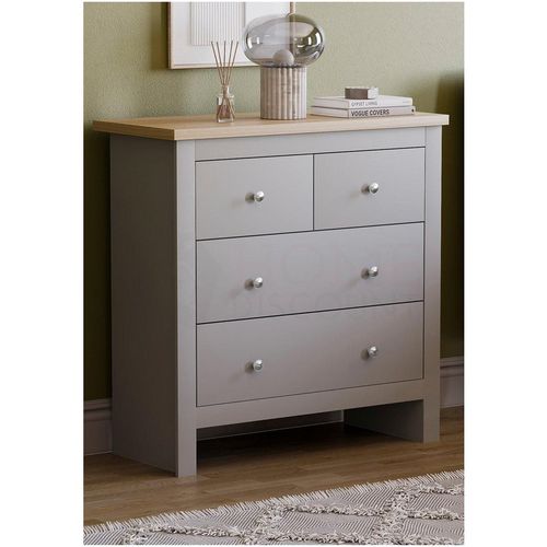 Vida Designs Arlington 2+2 Drawer Chest Storage Bedroom Furniture