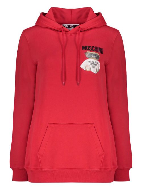 Moschino cotton hoodie - Red