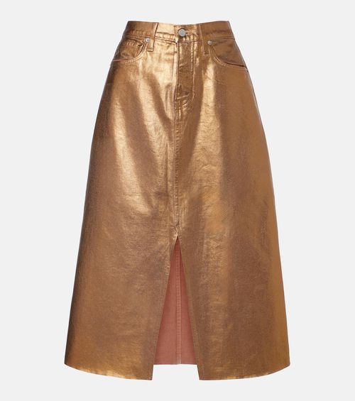 Victoria denim midi skirt