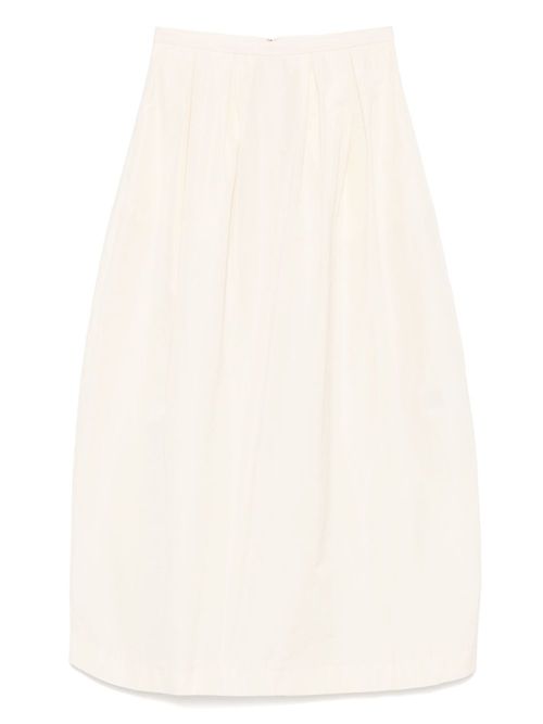 House of Dagmar 여성 curved pleated skirt - Neutrals 251F013