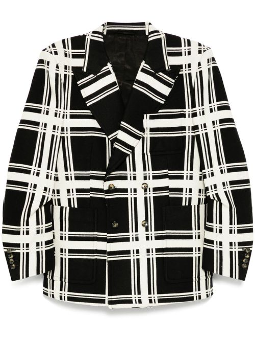 HIGH SHOULDER DB Blazer - Black