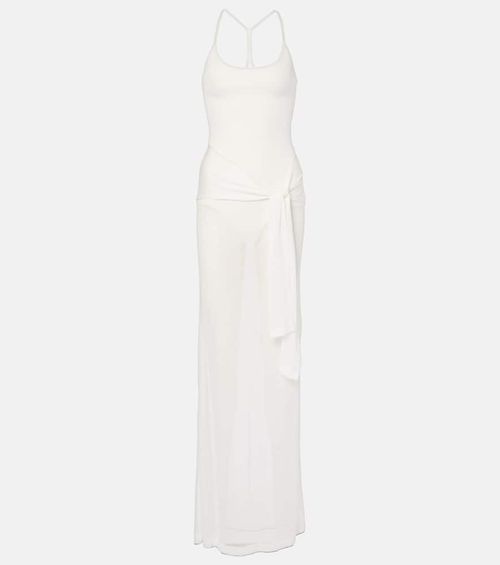 La Robe Maille Nodo sheer gown