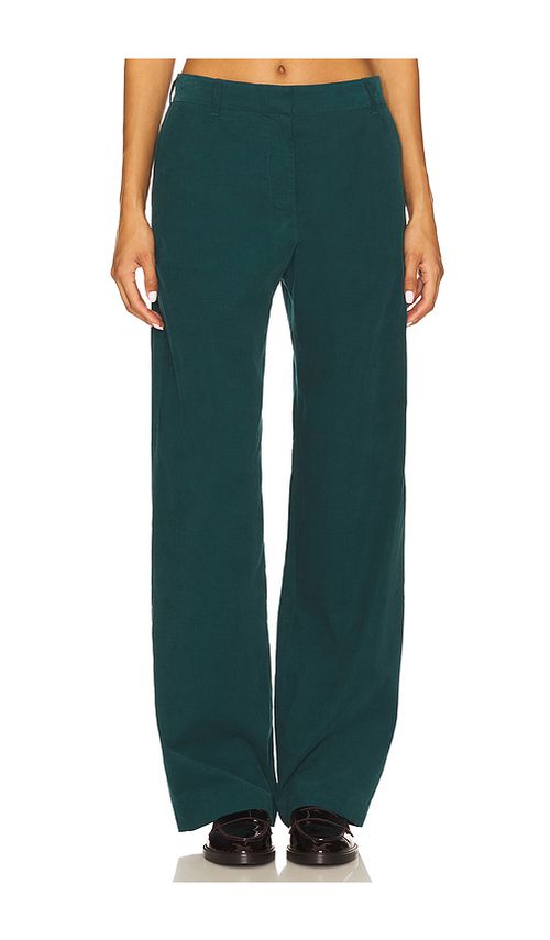 La Ligne Corduroy Pant in Teal. 6 also , 10, 2
