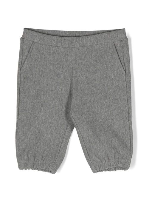 Mélange-effect tracksuit bottoms - Grey