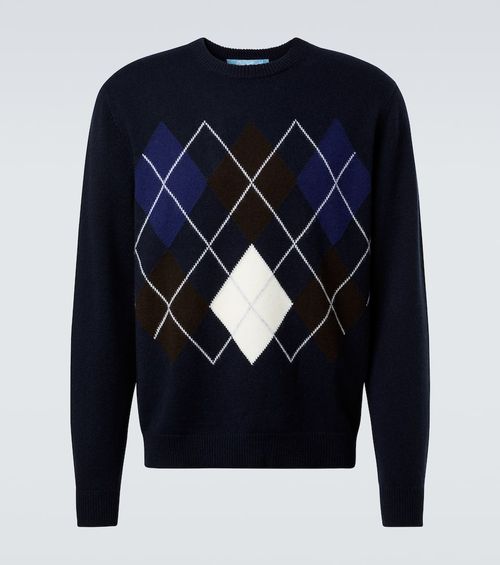 Argyle cashmere sweater