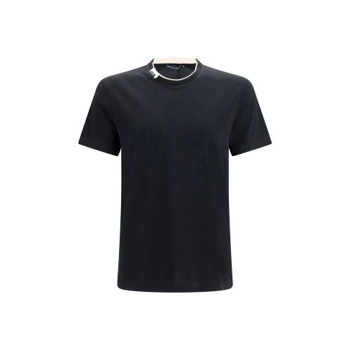 Crew Neck Cotton T-Shirt — Black