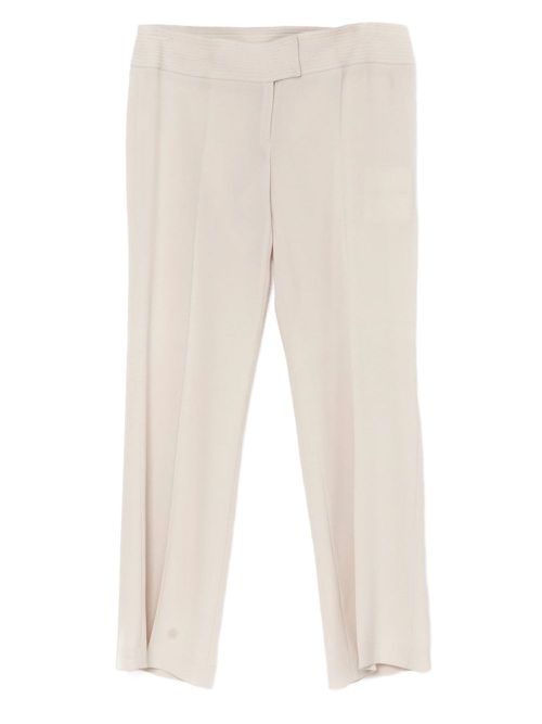 2000 pressed-crease trousers - Neutrals