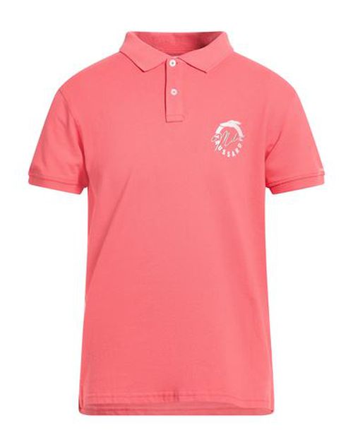 Man Polo shirt Coral Size S Cotton