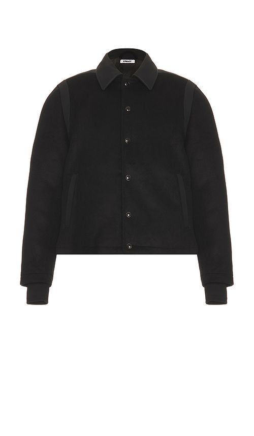 KROST Mercer Varsity Jacket in Black. S. Also in L, M, XL/1X