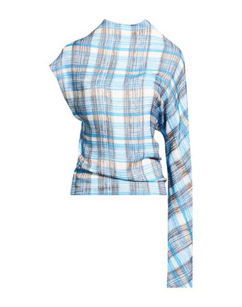 Woman Top Azure Size 4 Viscose, Silk