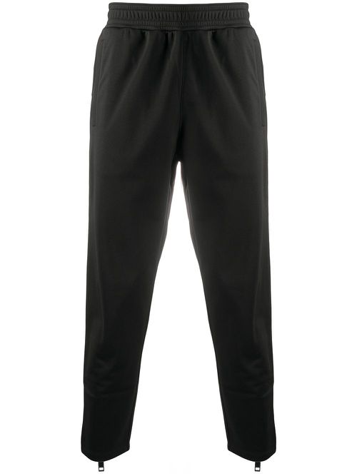 Tapered leg track pants - Black