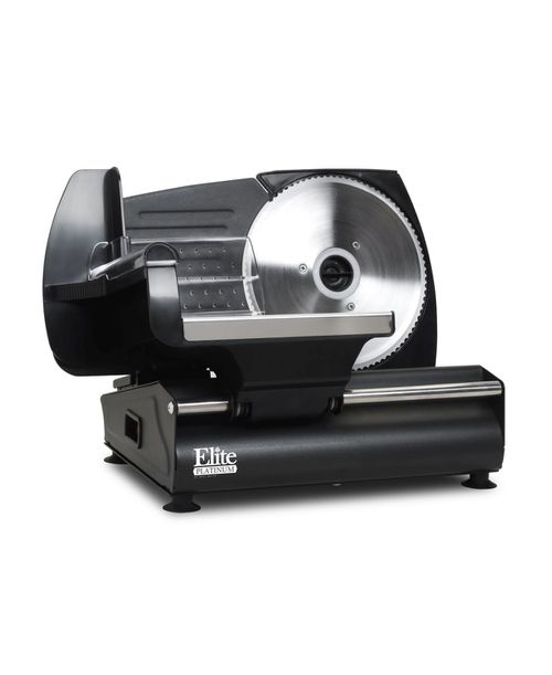 "Precision Electric Deli Food Meat Slicer with 7.5"" Removable Stainless Steel Blade, Adjustable Thickness - Black"