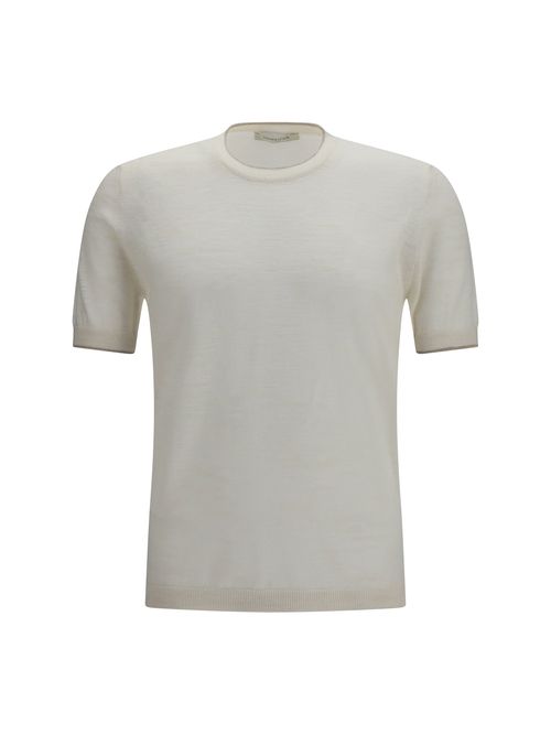 Linen-Blend Crewneck T-Shirt — White