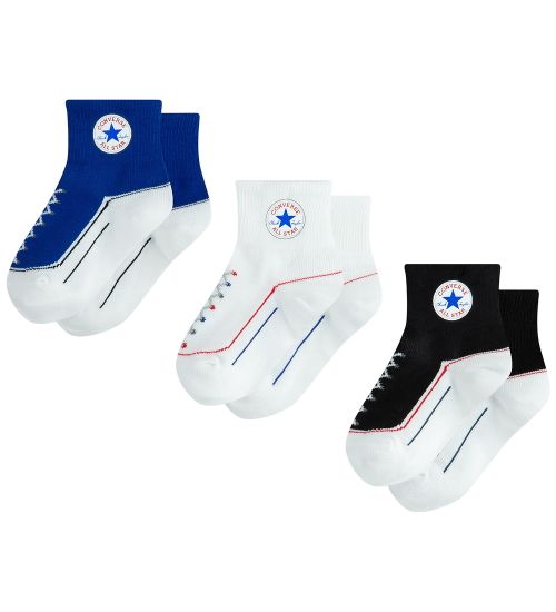Converse Socks - 3-Pack - Black/White/Blue - Converse - 6-12 months - Sock