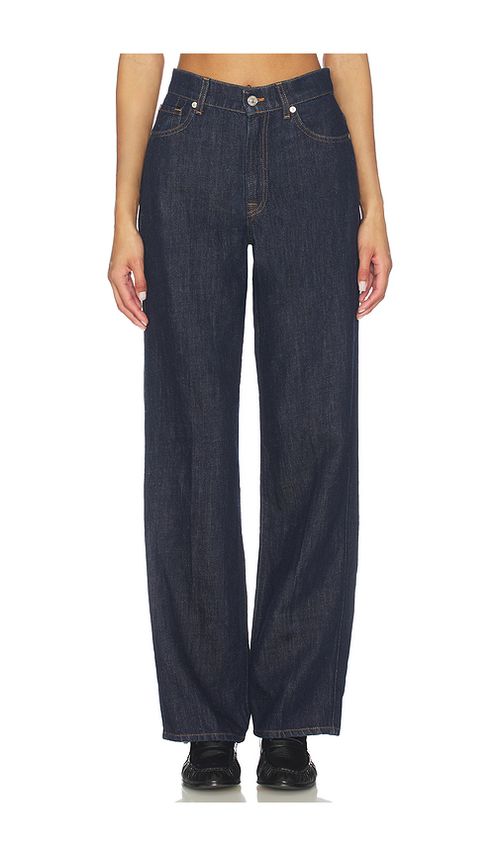 7 For All Mankind Stovepipe Straight Jeans in Navy. - 30 also , 23, 24, 25, 27, 28, 31, 32