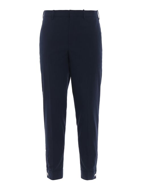 Skinny fit tapered casual trousers