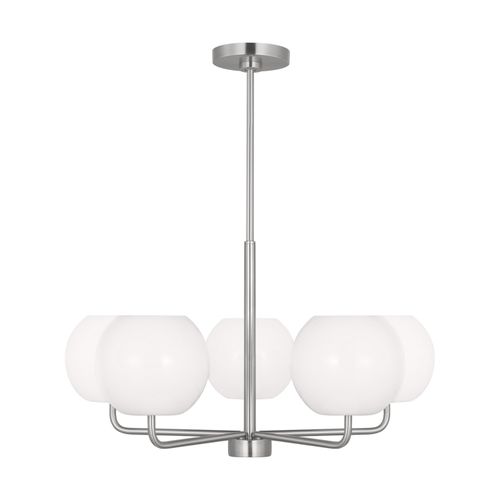 Brushed Steel Chandelier from the Rory Collection