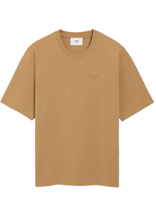 Ami Paris De Coeur Cotton T-shirt in Brown - Brown