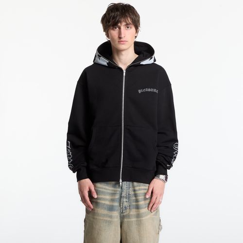 Sweatshirt PLEASURES Balaclava Zip Hoodie Black